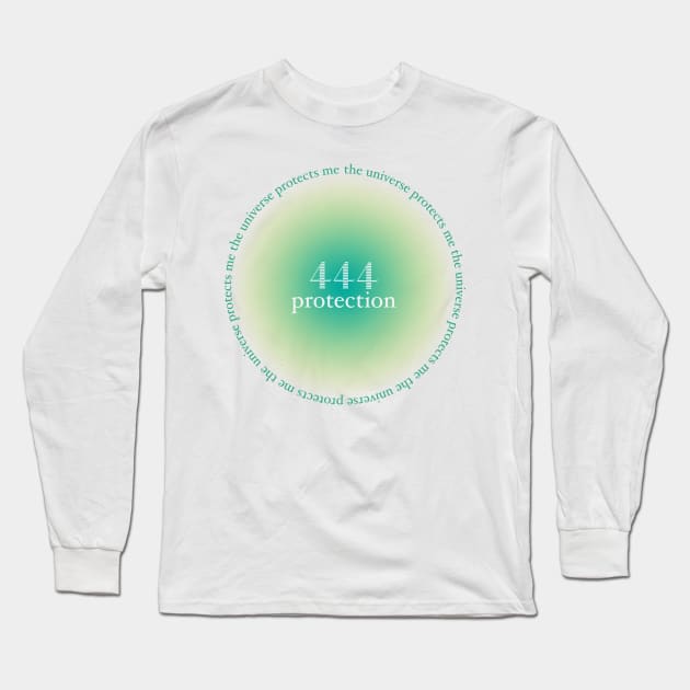 444 Protection Angel Number Long Sleeve T-Shirt by emiliapapaya